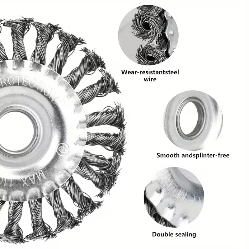 5/6 inch Steel Wire Wheel Univ - огляд і ціна Gardening Tools To Remove Weeds