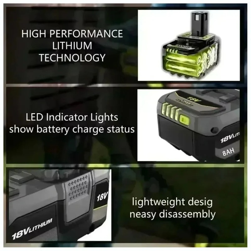 RYOBI 18V Battery 8.0Ah Large‑ - огляд і ціна Gardening Tools Ryobi