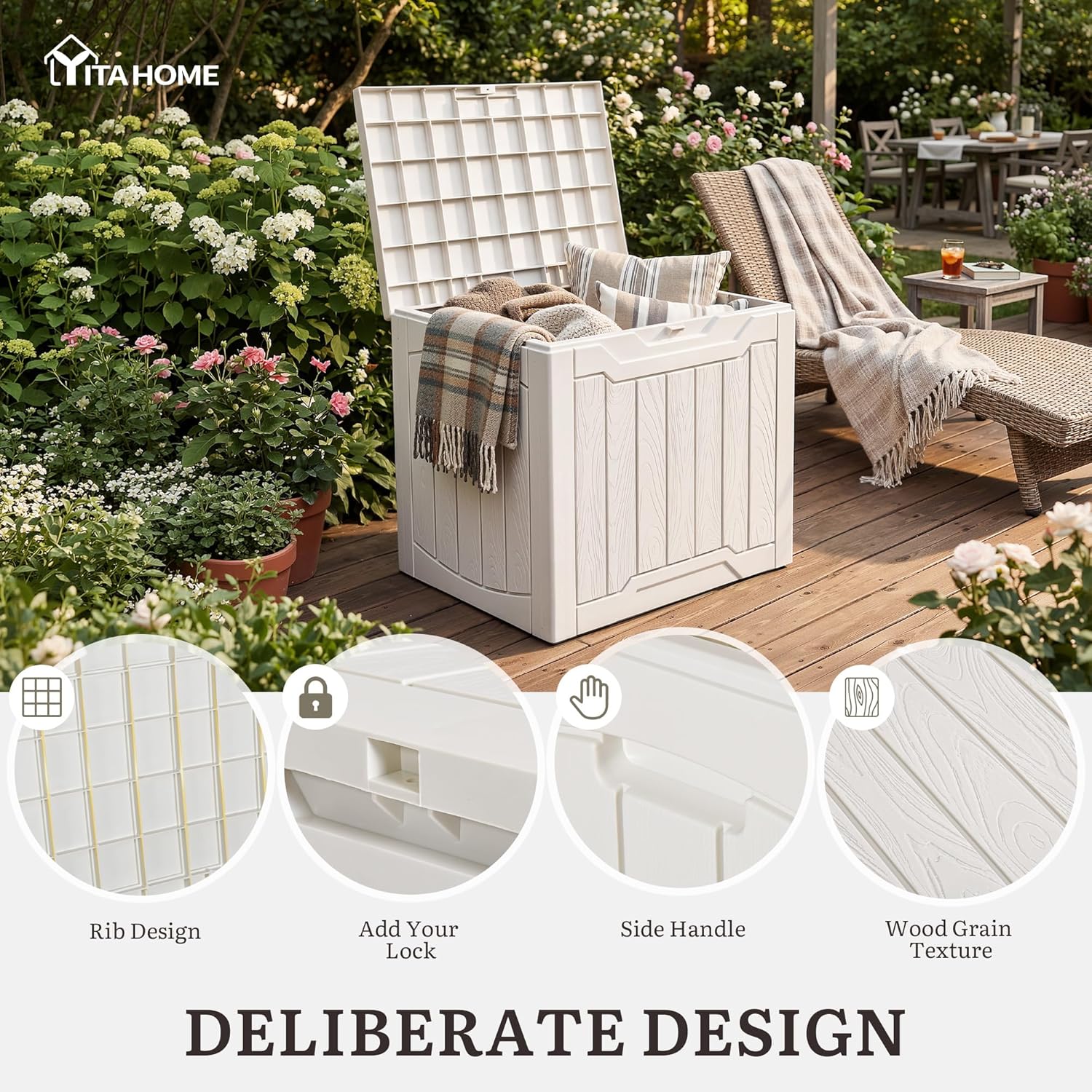 31 Gallon Deck Box Set of 2 Lo - огляд і ціна Gardening Tools Box