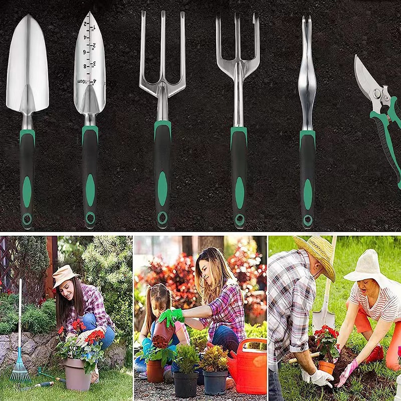 11 Pcs Garden Tool Set Aluminu - огляд і ціна Gardening Tools Box
