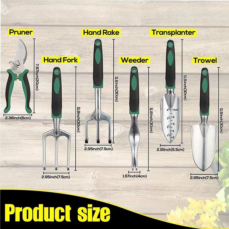 11 Pcs Garden Tool Set Aluminu - огляд і ціна Gardening Tools Box