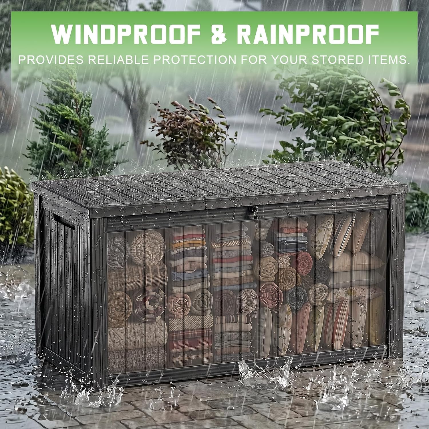 200 Gallon Lockable Resin Deck - огляд і ціна Gardening Tools Box