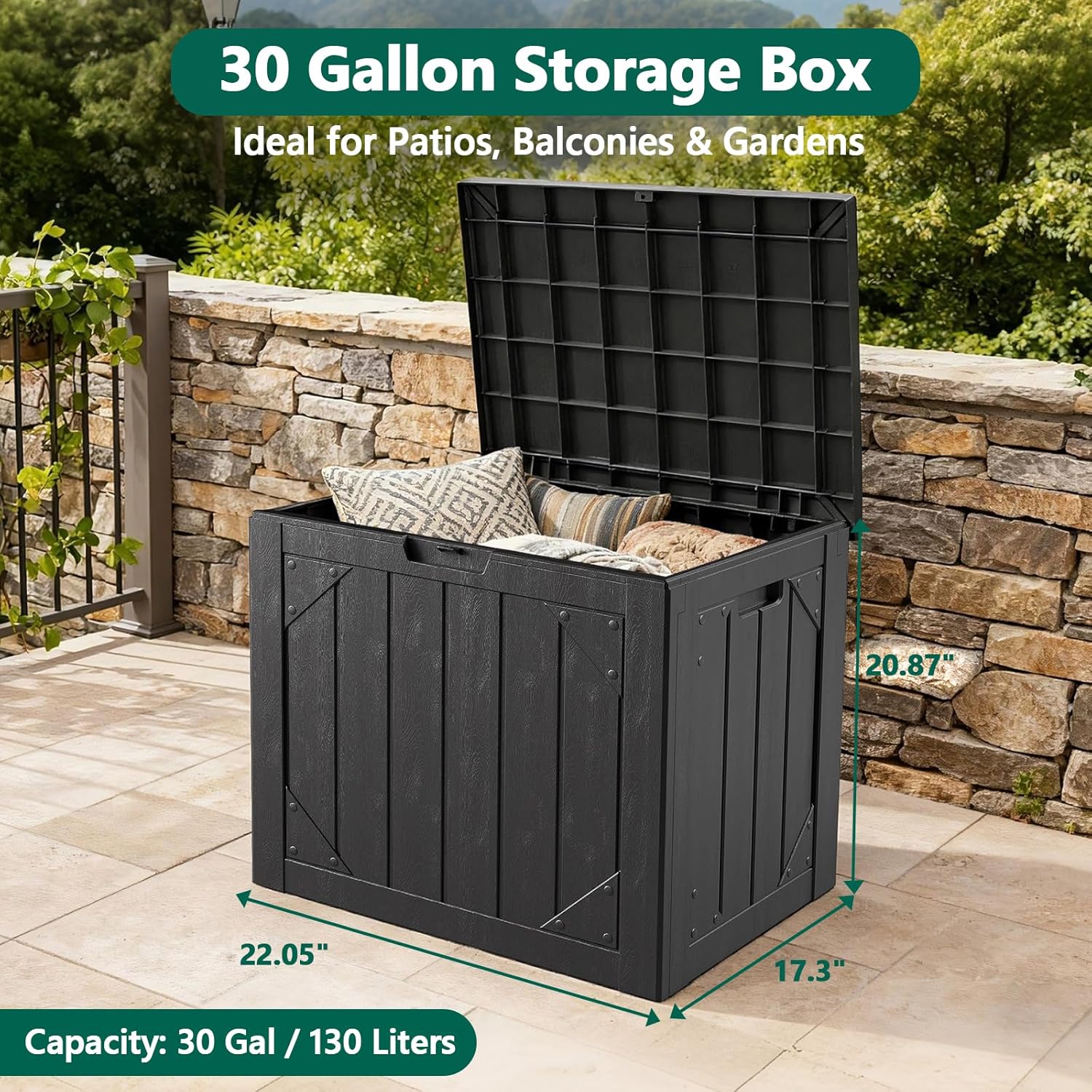 30 Gallon Outdoor Storage Box  - огляд і ціна Gardening Tools Box